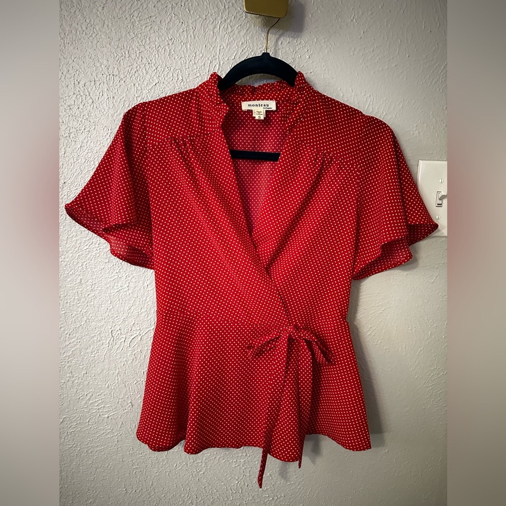 Red blouse
